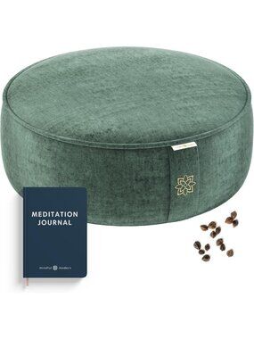 Luxe Velvet Meditation Cushion | Round Zafu Yoga Pillow | Posture Support